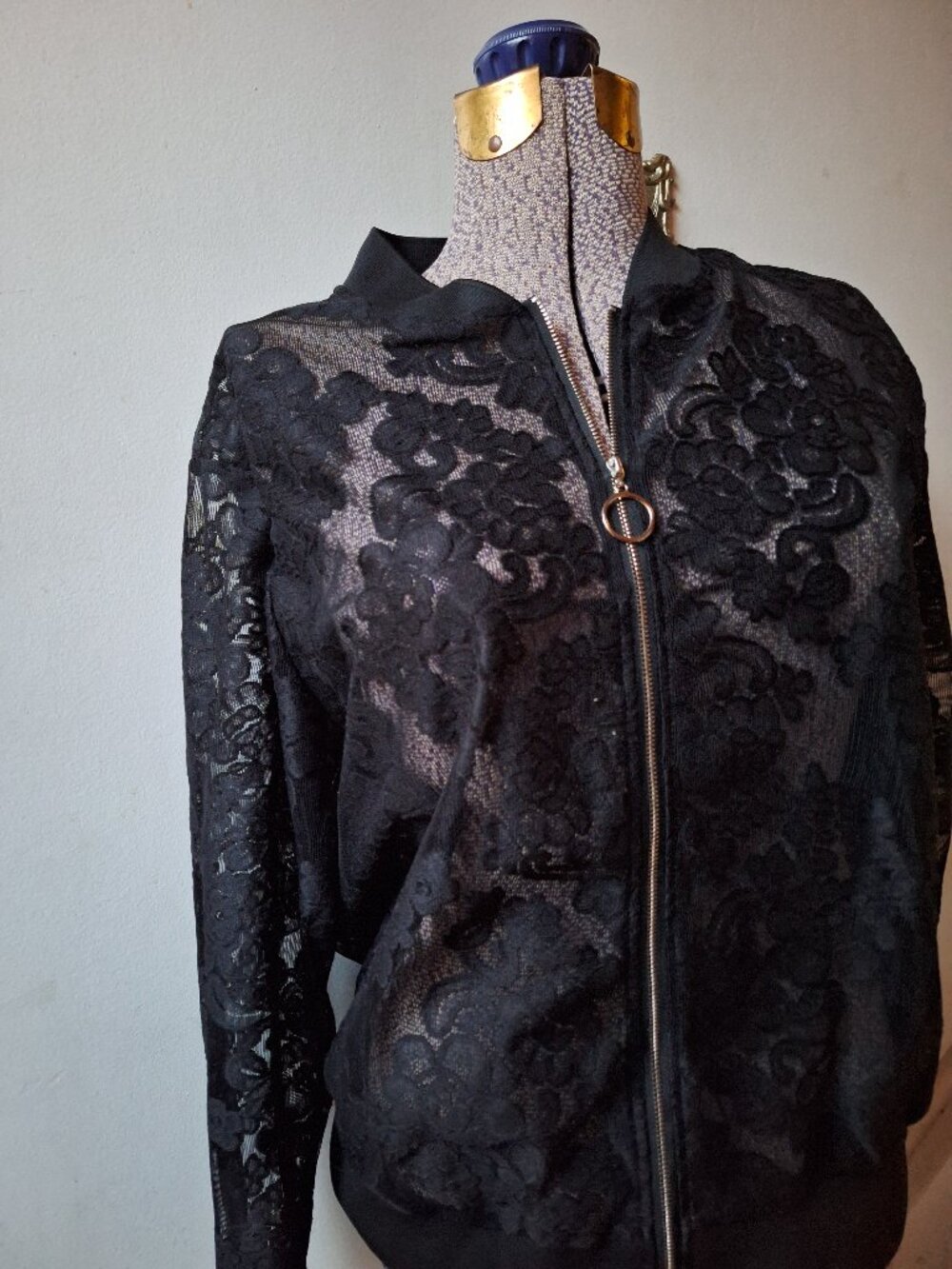 Lace Jacket 3XL Bomber Style Cardigan